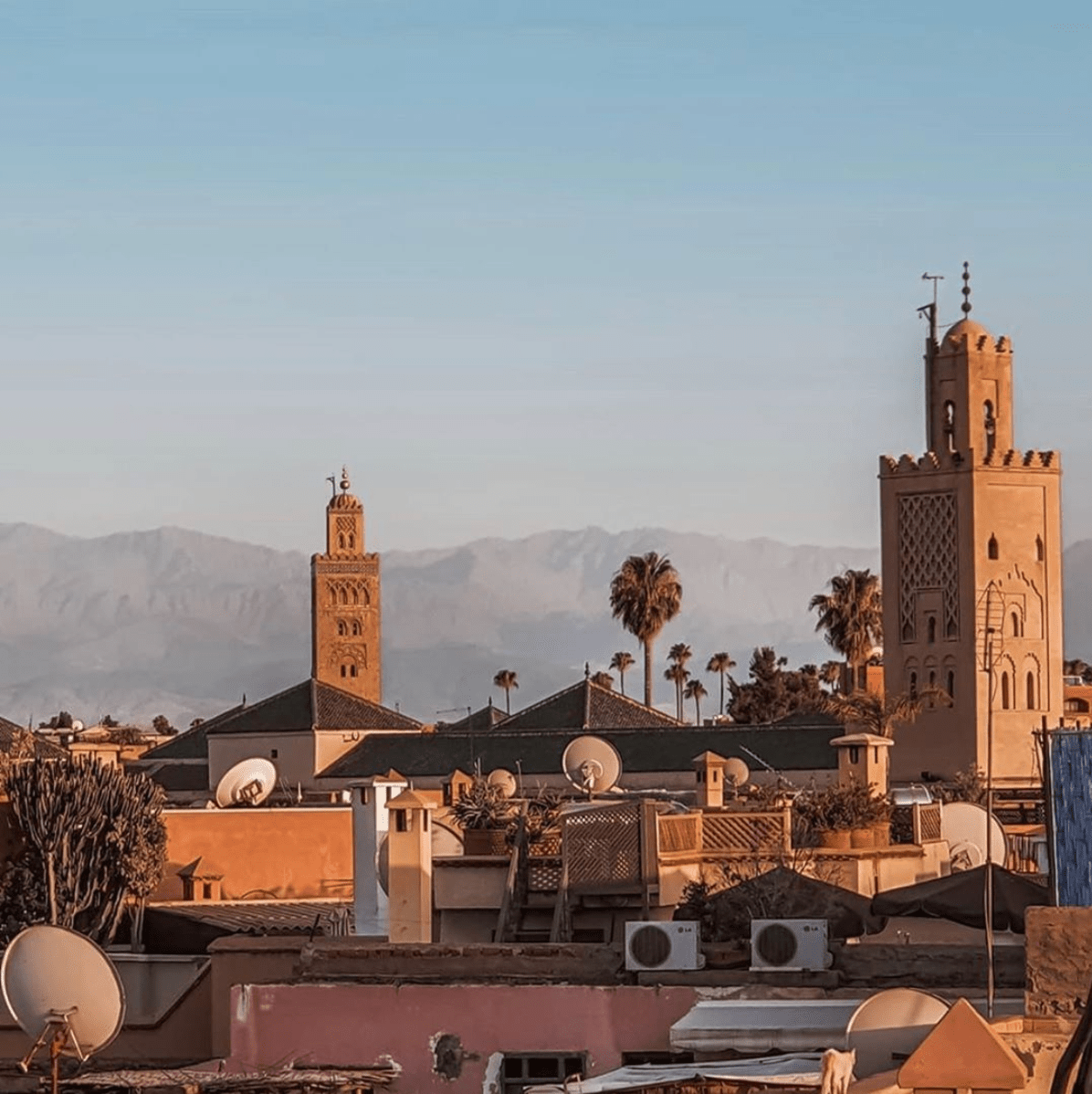 Marrakech rooftop view